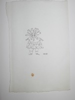 Wes Wehr,pen on paper,4.25"x3",1973